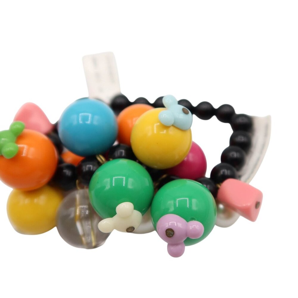 DISNEY PARKS Bauble Cha Cha Mickey Mouse Ears Stretch Beaded Bracelet Colorful - Picture 4 of 6